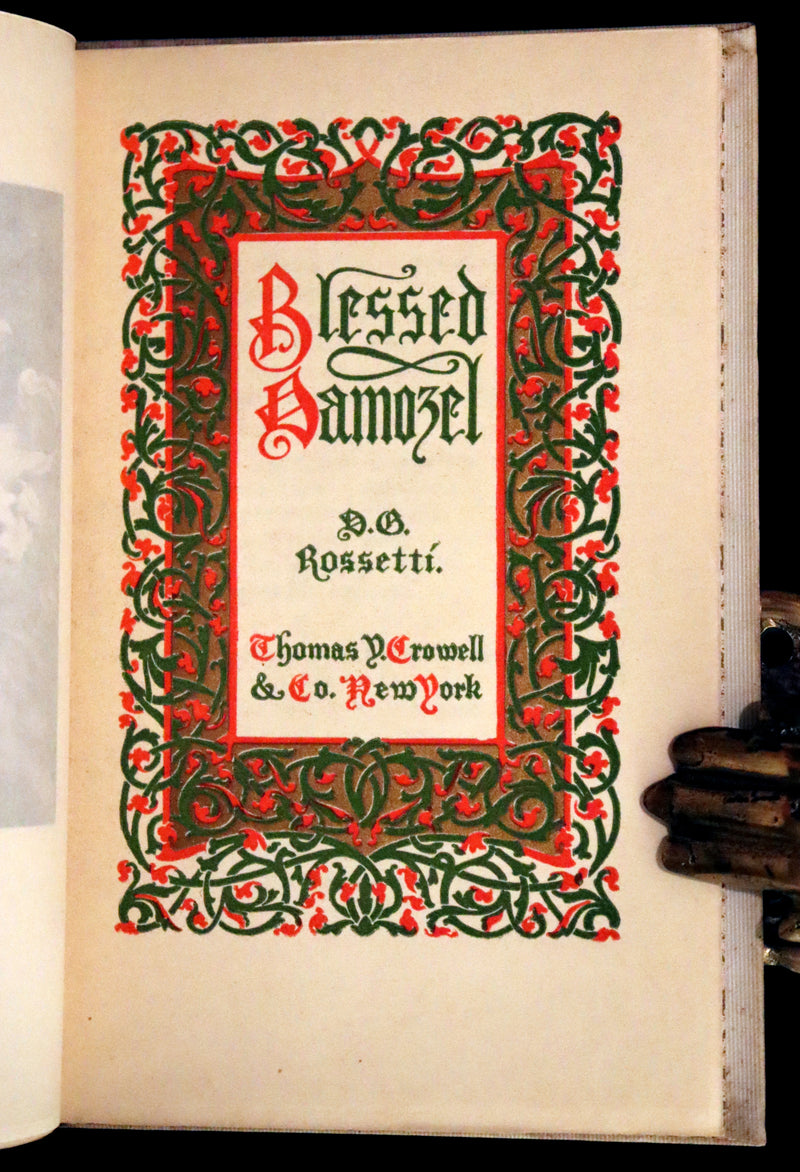 1900 Rare Edition - Blessed Damozel (and Sister Helen) by Pre-Raphaelite Dante Gabriel Rossetti.