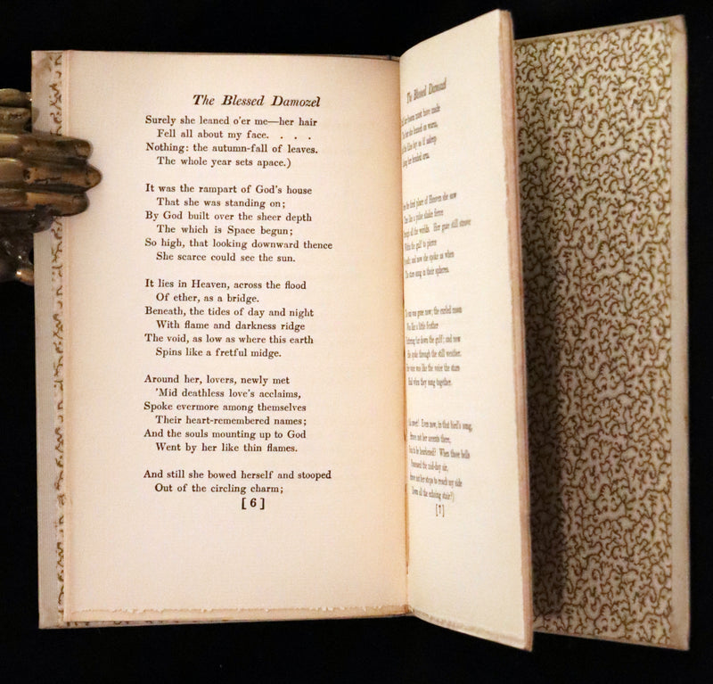 1900 Rare Edition - Blessed Damozel (and Sister Helen) by Pre-Raphaelite Dante Gabriel Rossetti.