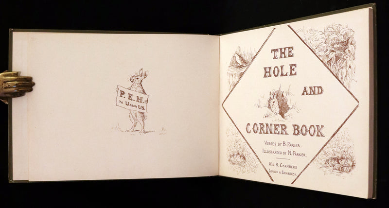 1919 Rare First Edition - The Hole and Corner Book by Nancy and Bessie Parker.