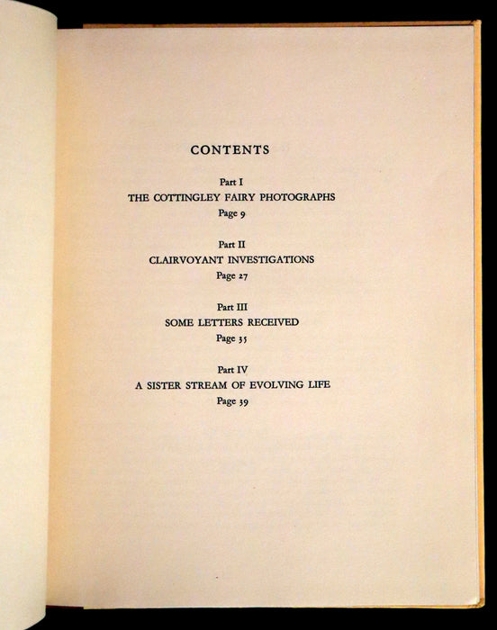 1957 Rare Book - Fairies, The Cottingley Photographs And Their Sequel by Edward L. Gardner.