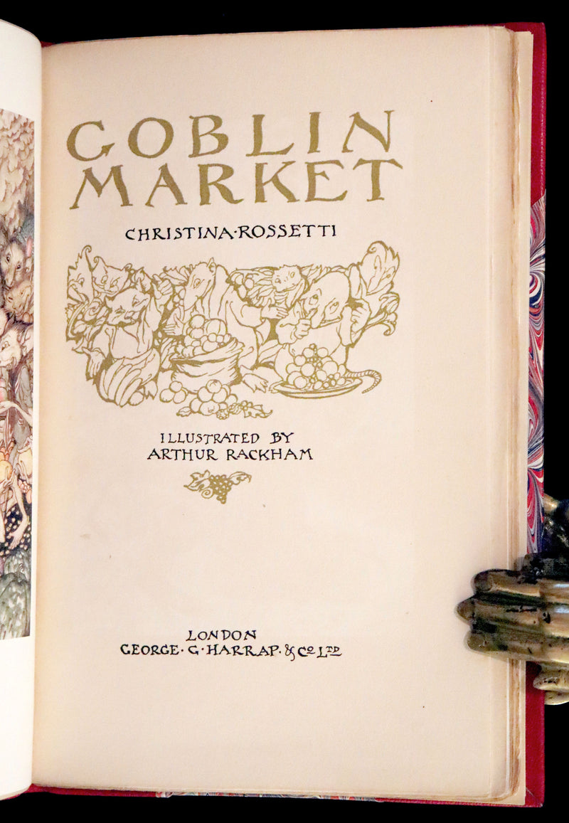 1933 Rare First UK Edition - Goblin Market by Christina Rossetti illustrated by Arthur Rackham.