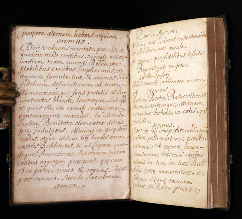 1638 Scarce Latin Book - David's Book of Psalms, Psalterium Davidis cum Canticis Sacris with Clasps.