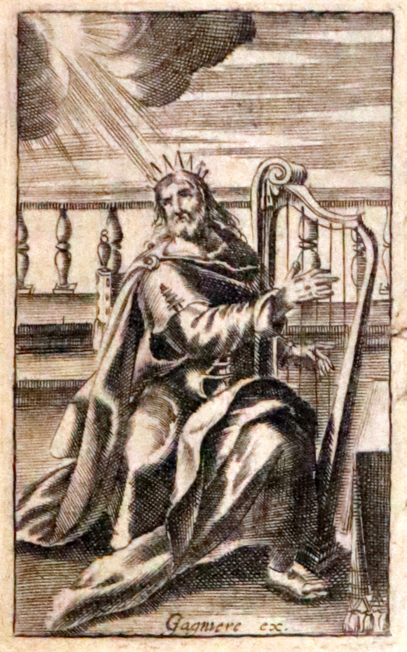 1638 Scarce Latin Book - David's Book of Psalms, Psalterium Davidis cum Canticis Sacris with Clasps.