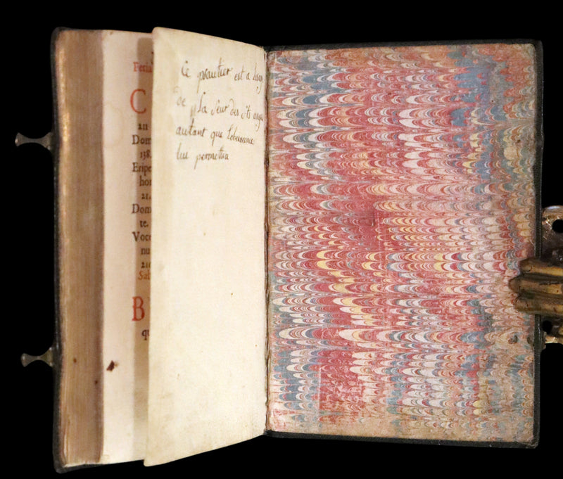 1638 Scarce Latin Book - David's Book of Psalms, Psalterium Davidis cum Canticis Sacris with Clasps.