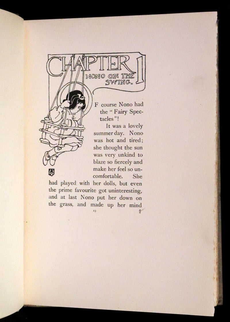 1904 Scarce Signed First Edition - To Fairyland on a Swing illustrated by Alice B. Woodward.