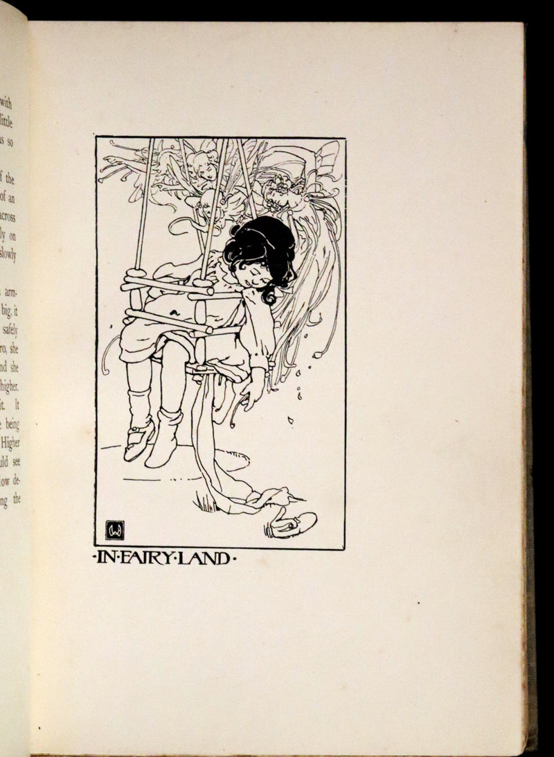 1904 Scarce Signed First Edition - To Fairyland on a Swing illustrated by Alice B. Woodward.