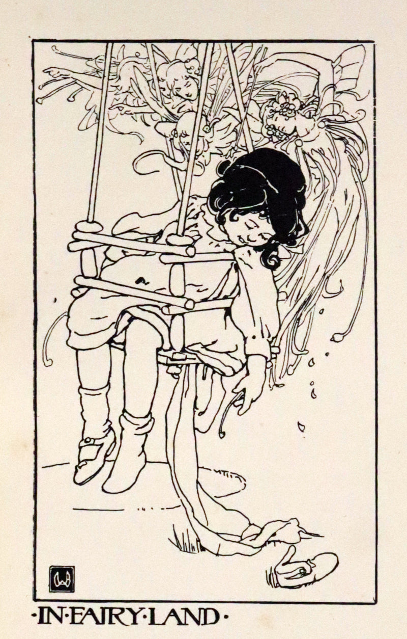 1904 Scarce Signed First Edition - To Fairyland on a Swing illustrated by Alice B. Woodward.