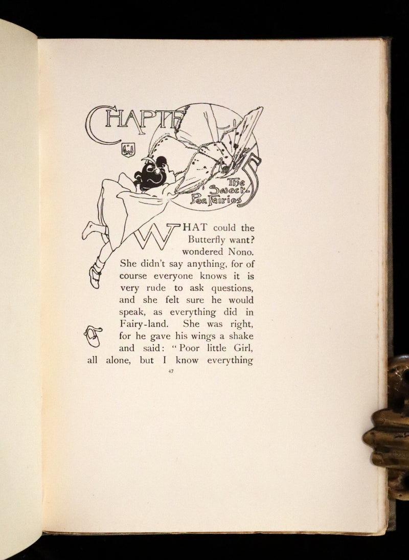 1904 Scarce Signed First Edition - To Fairyland on a Swing illustrated by Alice B. Woodward.