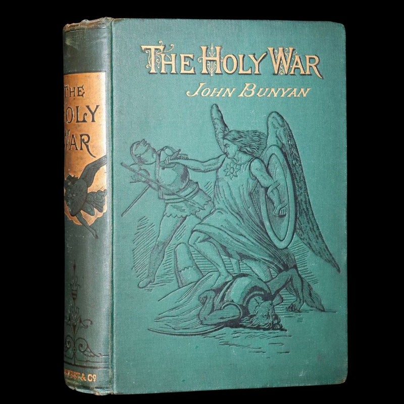 1864 Rare Book - The Holy War Made by Shaddai Upon Diabolus by John Bunyan.