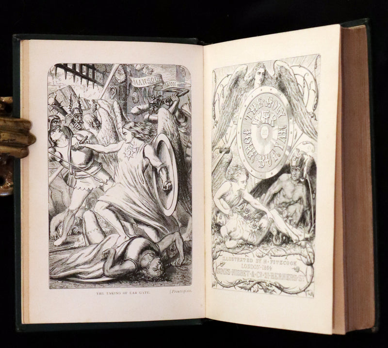 1864 Rare Book - The Holy War Made by Shaddai Upon Diabolus by John Bunyan.