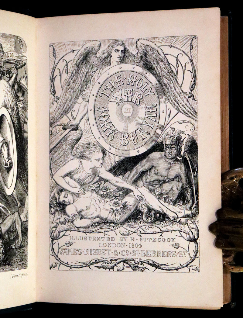 1864 Rare Book - The Holy War Made by Shaddai Upon Diabolus by John Bunyan.