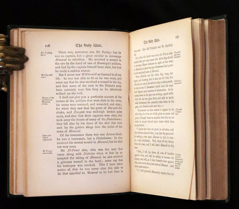 1864 Rare Book - The Holy War Made by Shaddai Upon Diabolus by John Bunyan.