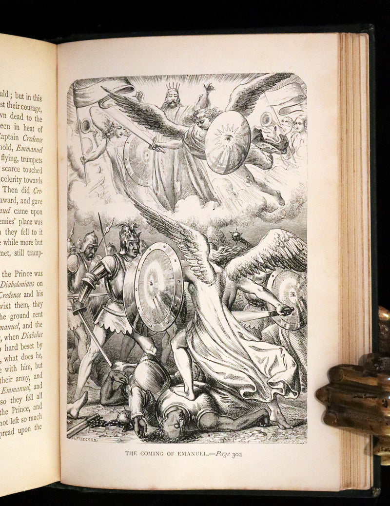 1864 Rare Book - The Holy War Made by Shaddai Upon Diabolus by John Bunyan.