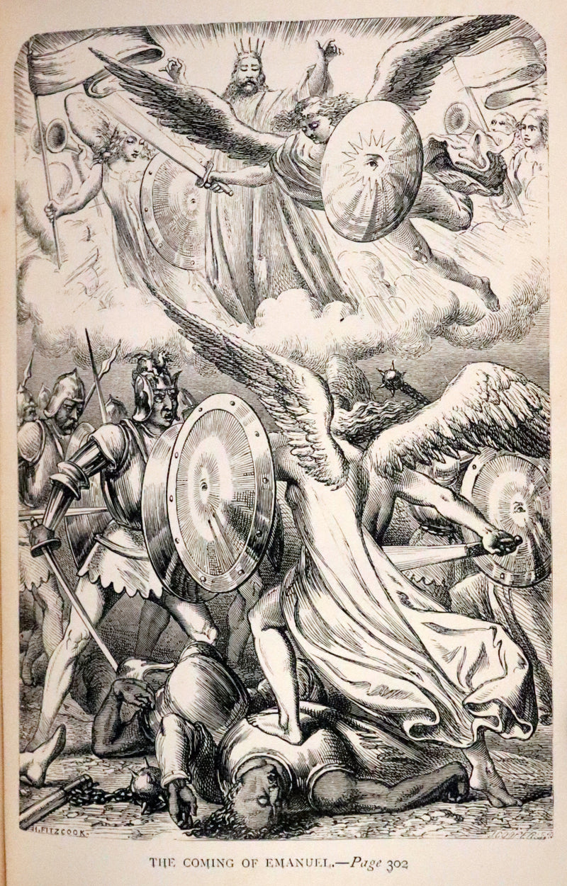 1864 Rare Book - The Holy War Made by Shaddai Upon Diabolus by John Bunyan.