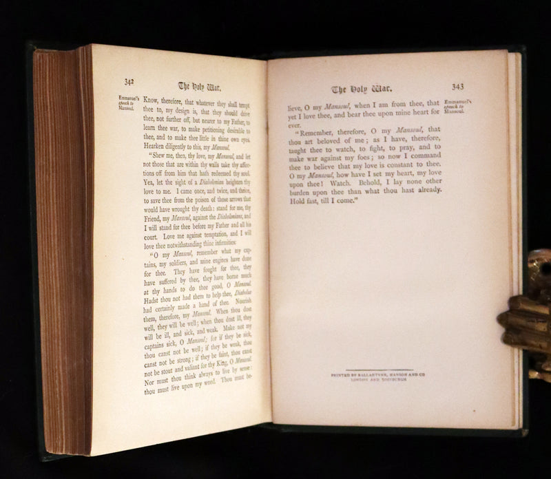 1864 Rare Book - The Holy War Made by Shaddai Upon Diabolus by John Bunyan.