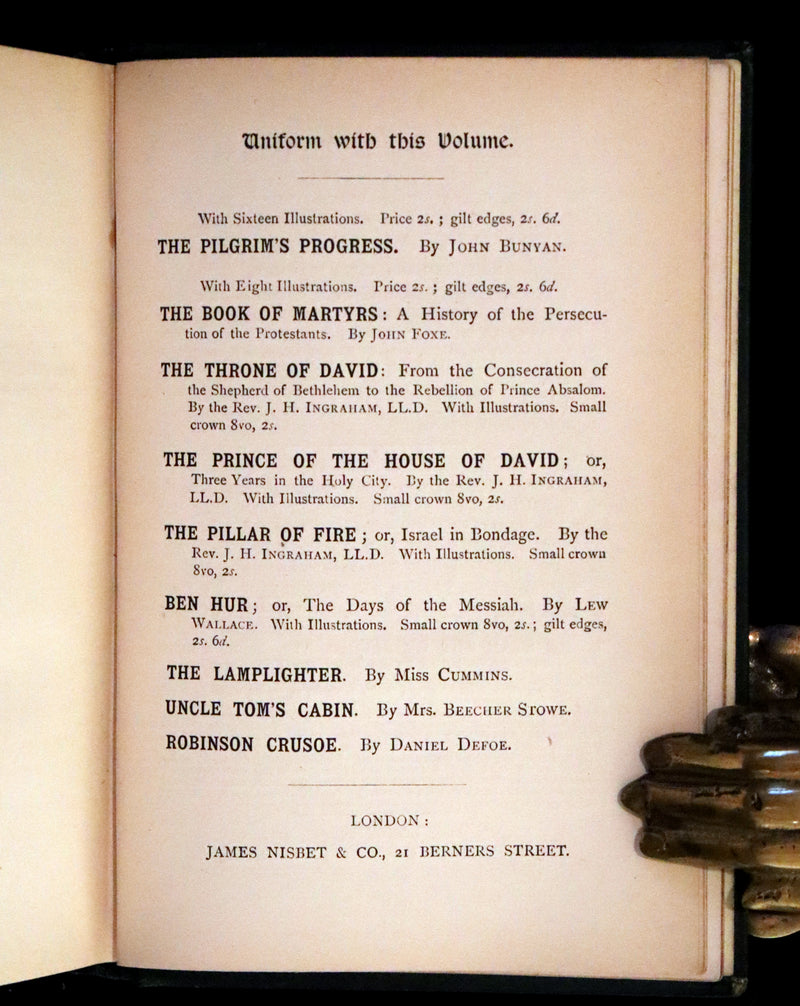 1864 Rare Book - The Holy War Made by Shaddai Upon Diabolus by John Bunyan.