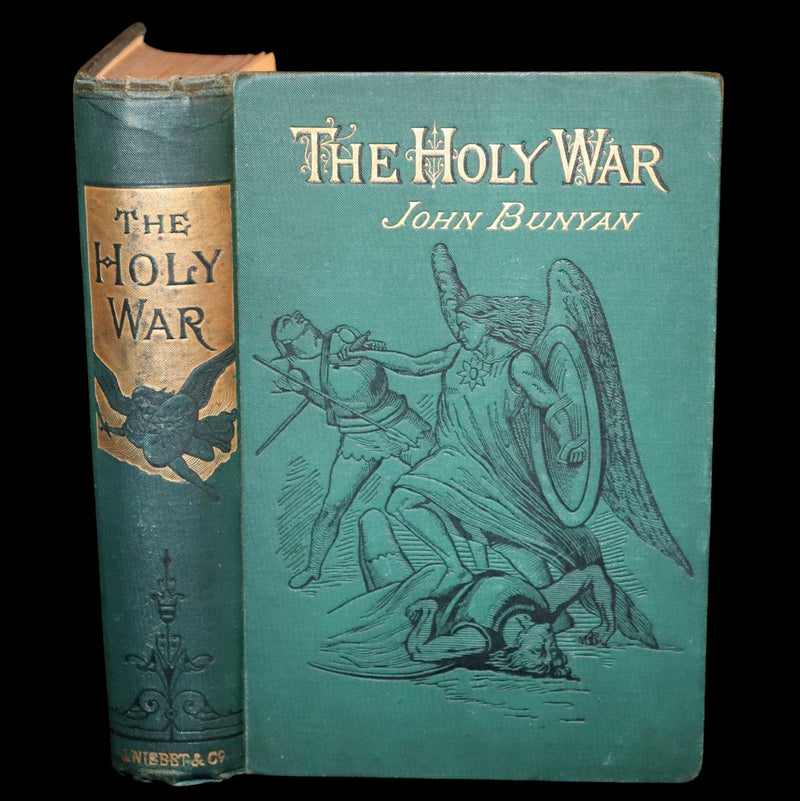 1864 Rare Book - The Holy War Made by Shaddai Upon Diabolus by John Bunyan.
