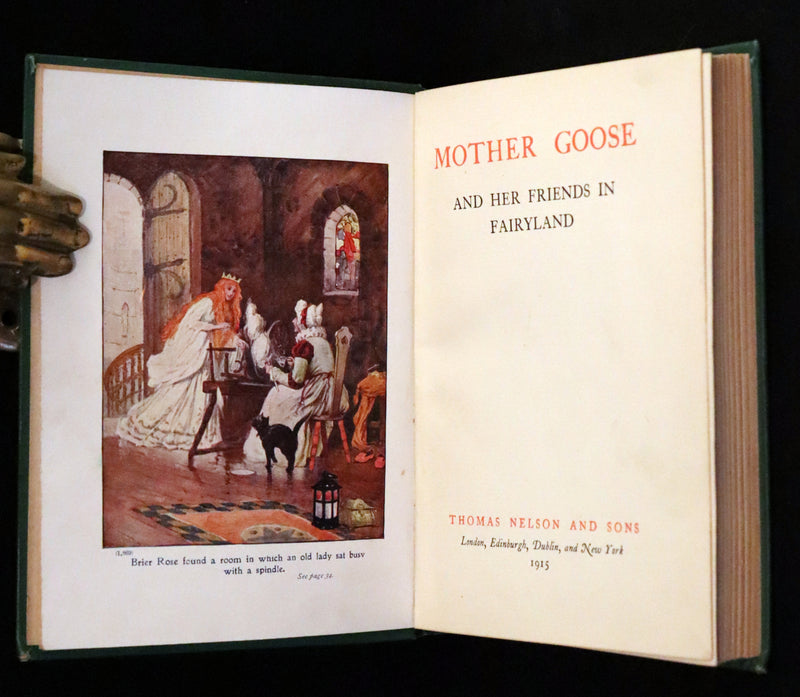 1915 Scarce Book -  Mother Goose and Her Friends in Fairyland.