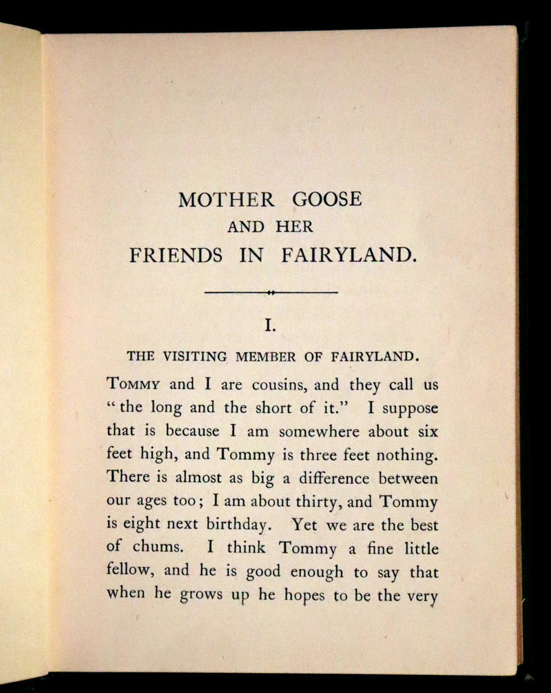 1915 Scarce Book -  Mother Goose and Her Friends in Fairyland.