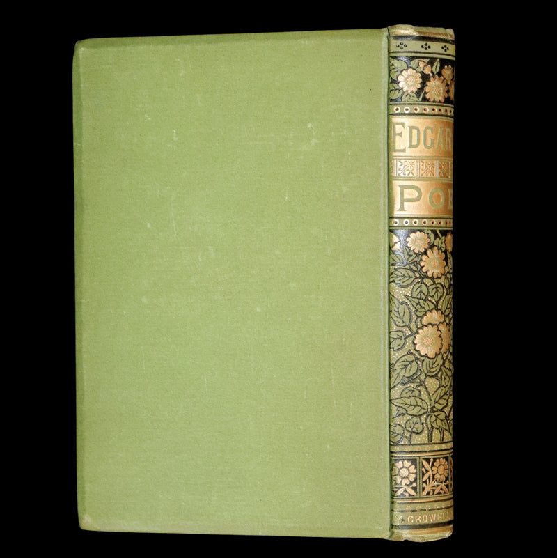 1881 Rare Book - Poems by Edgar Allan Poe with Memoir (The Raven, Lenore,...). Illustrated.