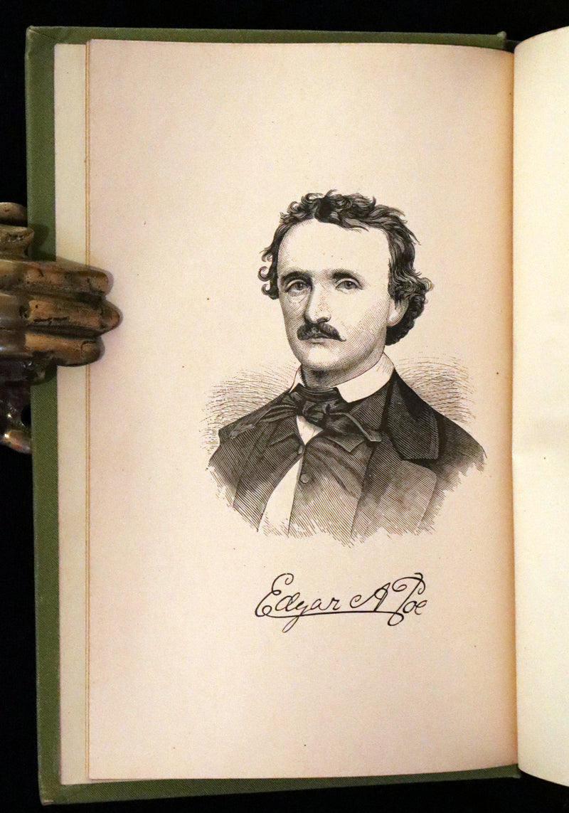 1881 Rare Book - Poems by Edgar Allan Poe with Memoir (The Raven, Lenore,...). Illustrated.