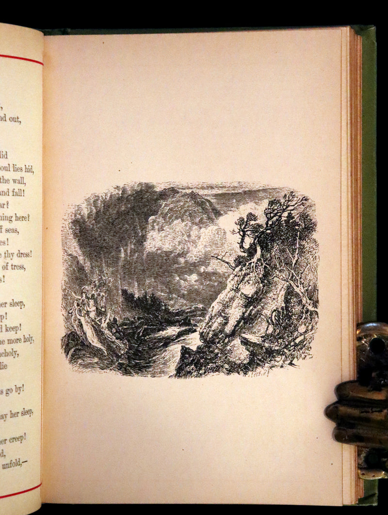 1881 Rare Book - Poems by Edgar Allan Poe with Memoir (The Raven, Lenore,...). Illustrated.