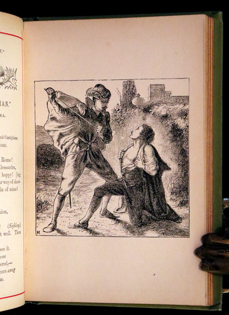 1881 Rare Book - Poems by Edgar Allan Poe with Memoir (The Raven, Lenore,...). Illustrated.