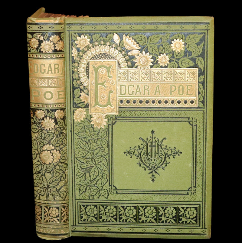 1881 Rare Book - Poems by Edgar Allan Poe with Memoir (The Raven, Lenore,...). Illustrated.