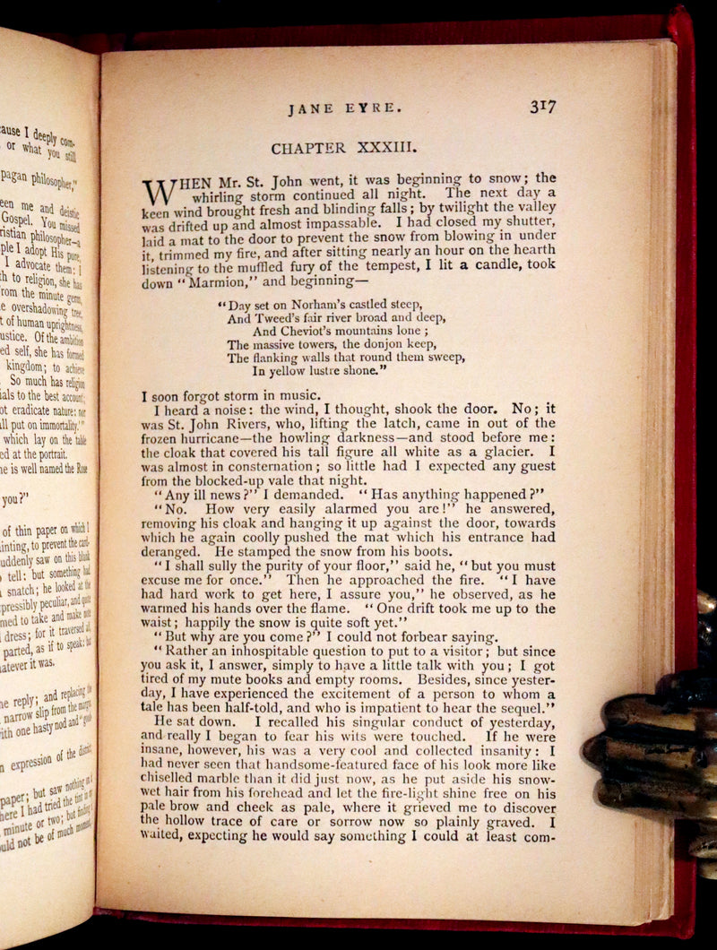 1890 Rare Victorian Book - Jane Eyre. An Autobiography by Currer Bell (Charlotte Brontë).