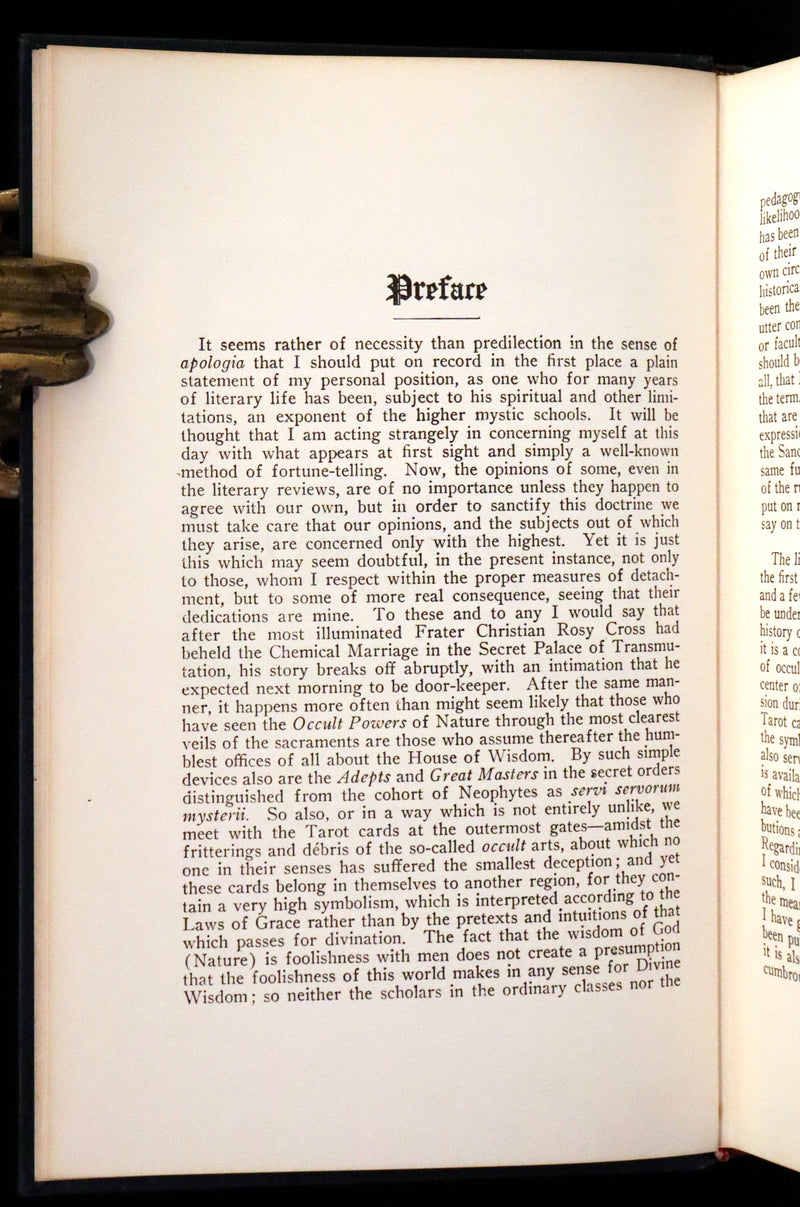 1918 Rare First Edition - The Illustrated Key to the Tarot, The Veil of Divination by de Laurence.