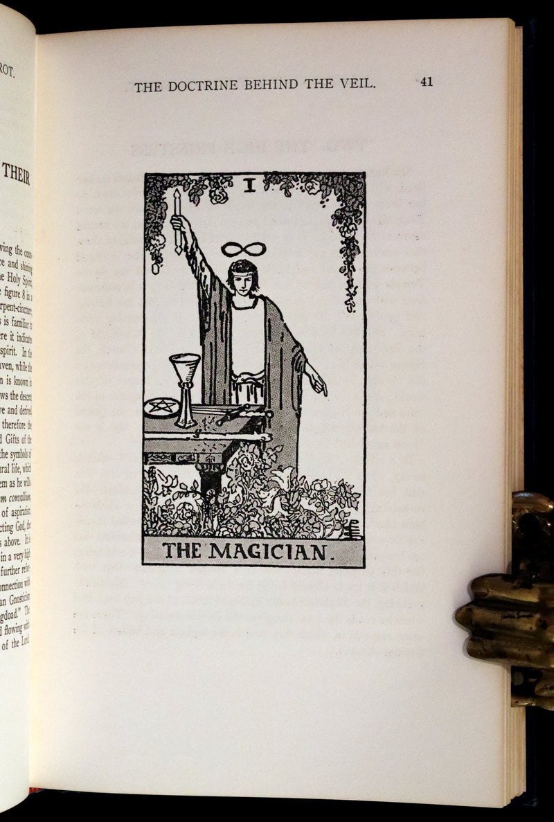 1918 Rare First Edition - The Illustrated Key to the Tarot, The Veil of Divination by de Laurence.