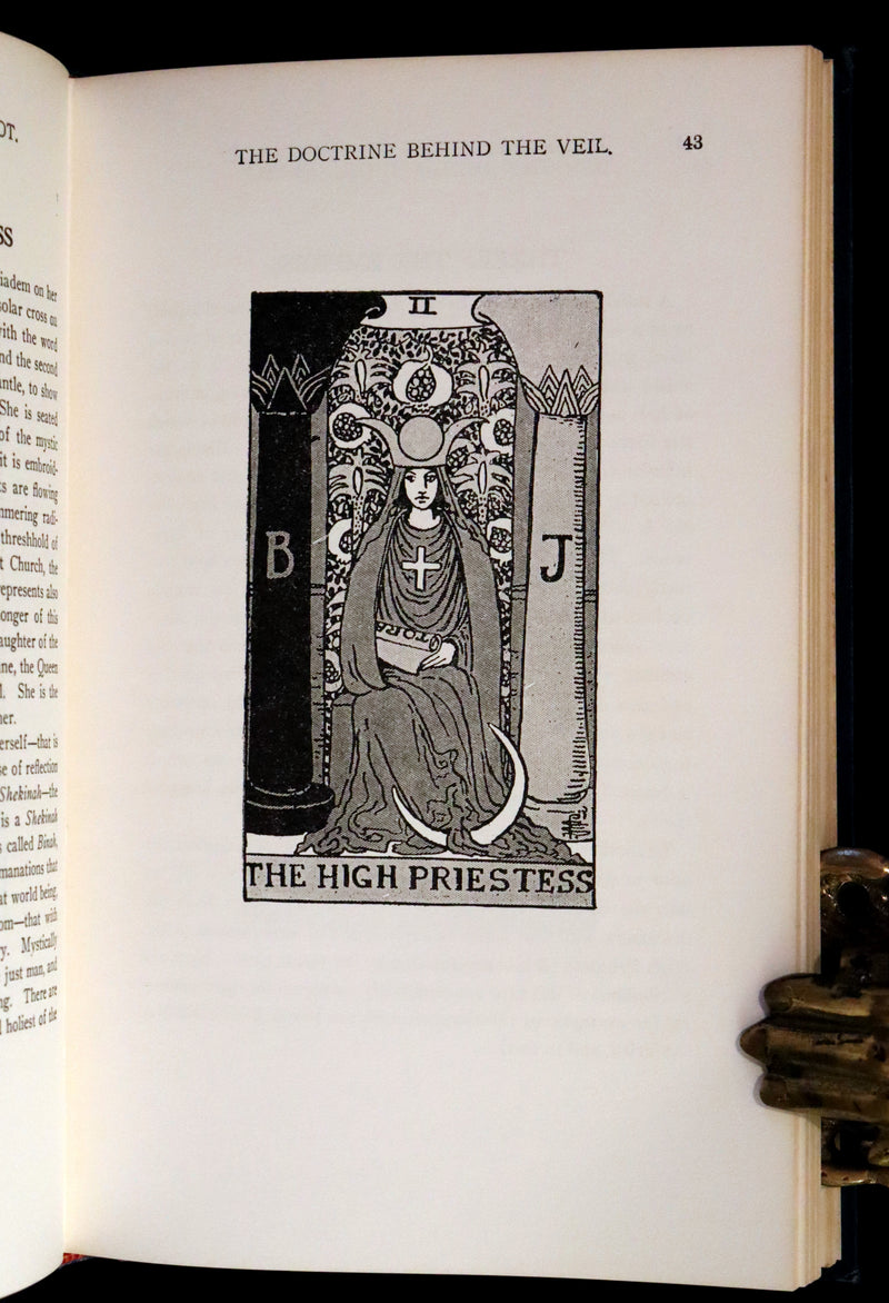 1918 Rare First Edition - The Illustrated Key to the Tarot, The Veil of Divination by de Laurence.