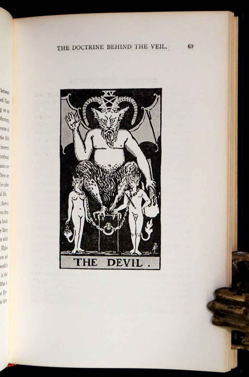 1918 Rare First Edition - The Illustrated Key to the Tarot, The Veil of Divination by de Laurence.