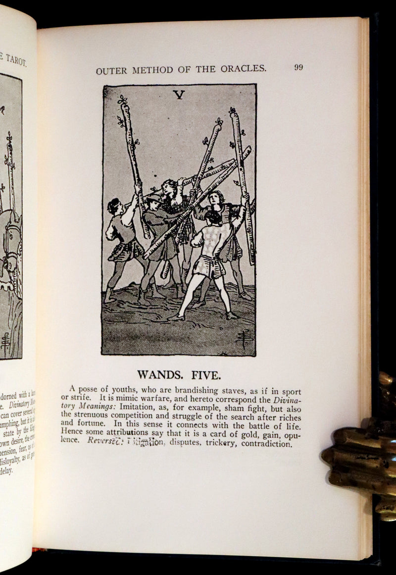 1918 Rare First Edition - The Illustrated Key to the Tarot, The Veil of Divination by de Laurence.