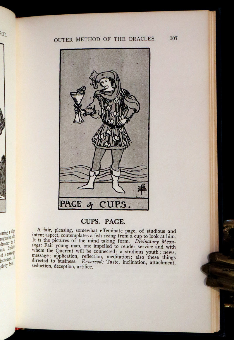 1918 Rare First Edition - The Illustrated Key to the Tarot, The Veil of Divination by de Laurence.