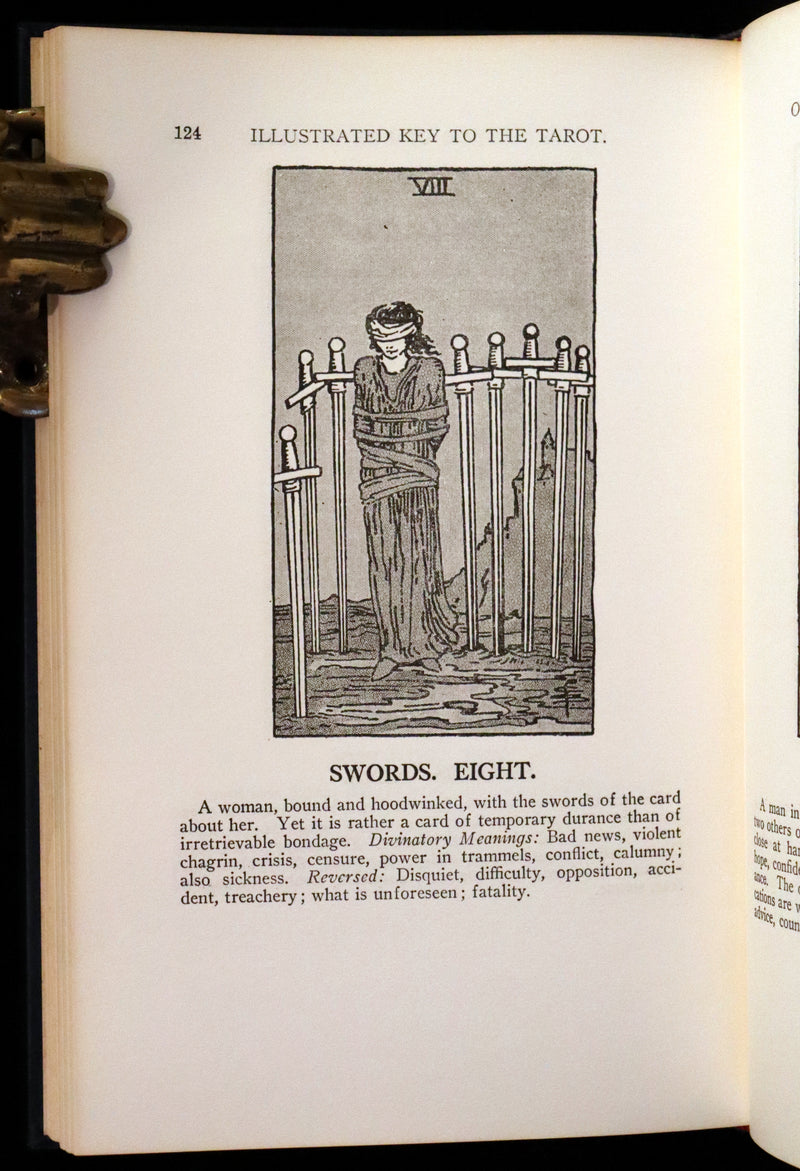 1918 Rare First Edition - The Illustrated Key to the Tarot, The Veil of Divination by de Laurence.