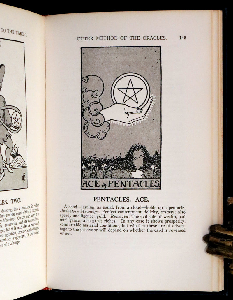 1918 Rare First Edition - The Illustrated Key to the Tarot, The Veil of Divination by de Laurence.