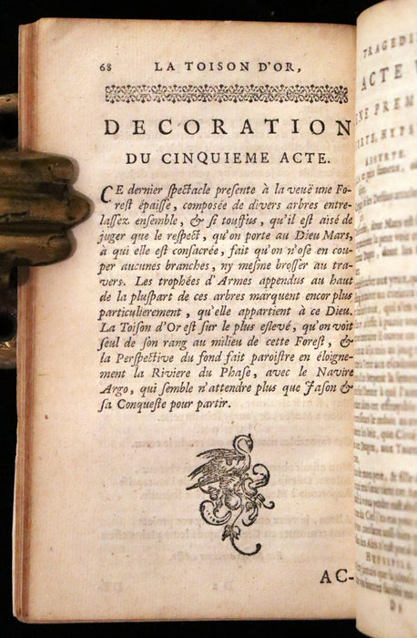 1662 Rare French Vellum Book - The Golden Fleece - La Toison d'Or by Corneille.