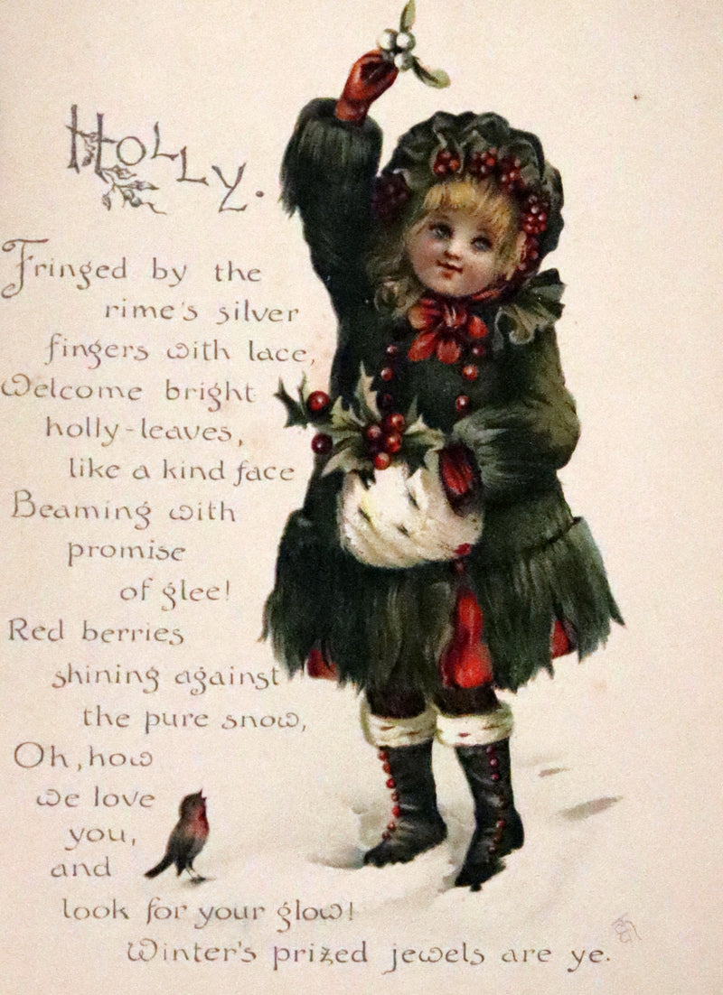 1890 Scarce Victorian Floriography Book ~ The Language of Flowers by Ernest Nister.