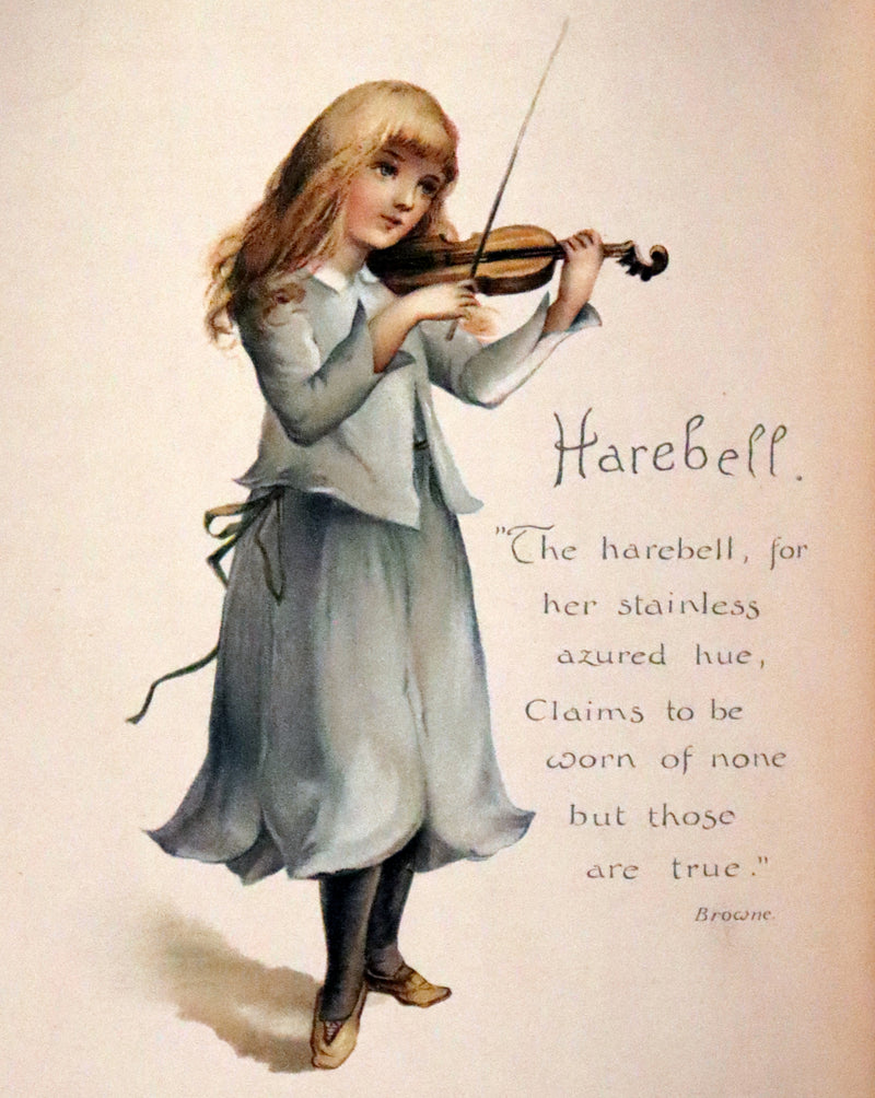 1890 Scarce Victorian Floriography Book ~ The Language of Flowers by Ernest Nister.