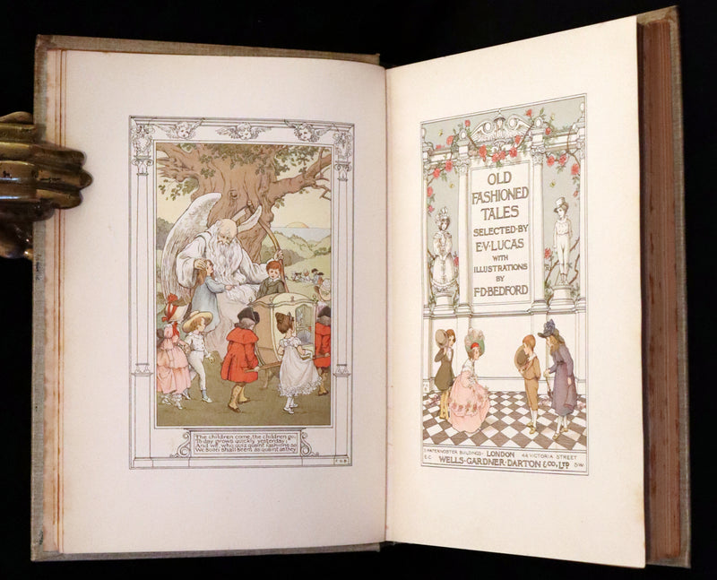 1905 First Edition - Old Fashioned Fairy Tales beautifully Illustrated by Francis Donkin Bedford.