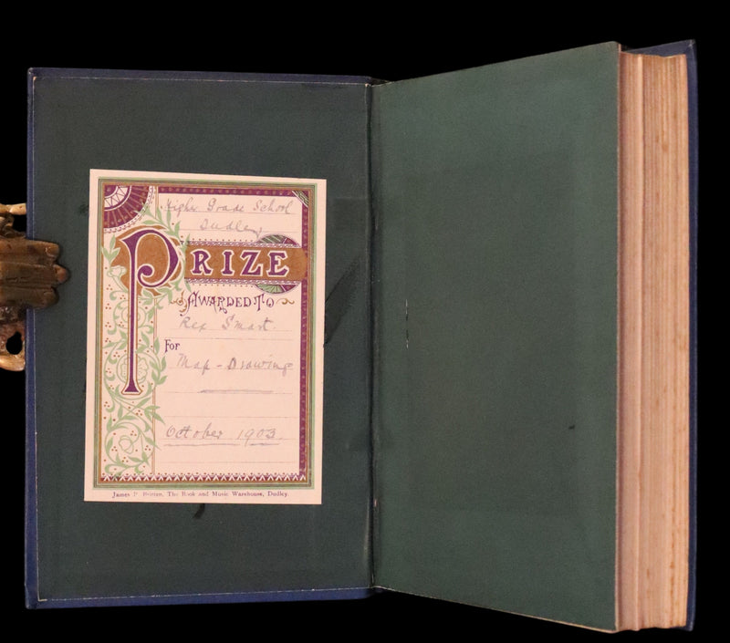 1900 Rare Book - Twenty Thousand Leagues Under the Sea by Jules Verne. Blue variant.