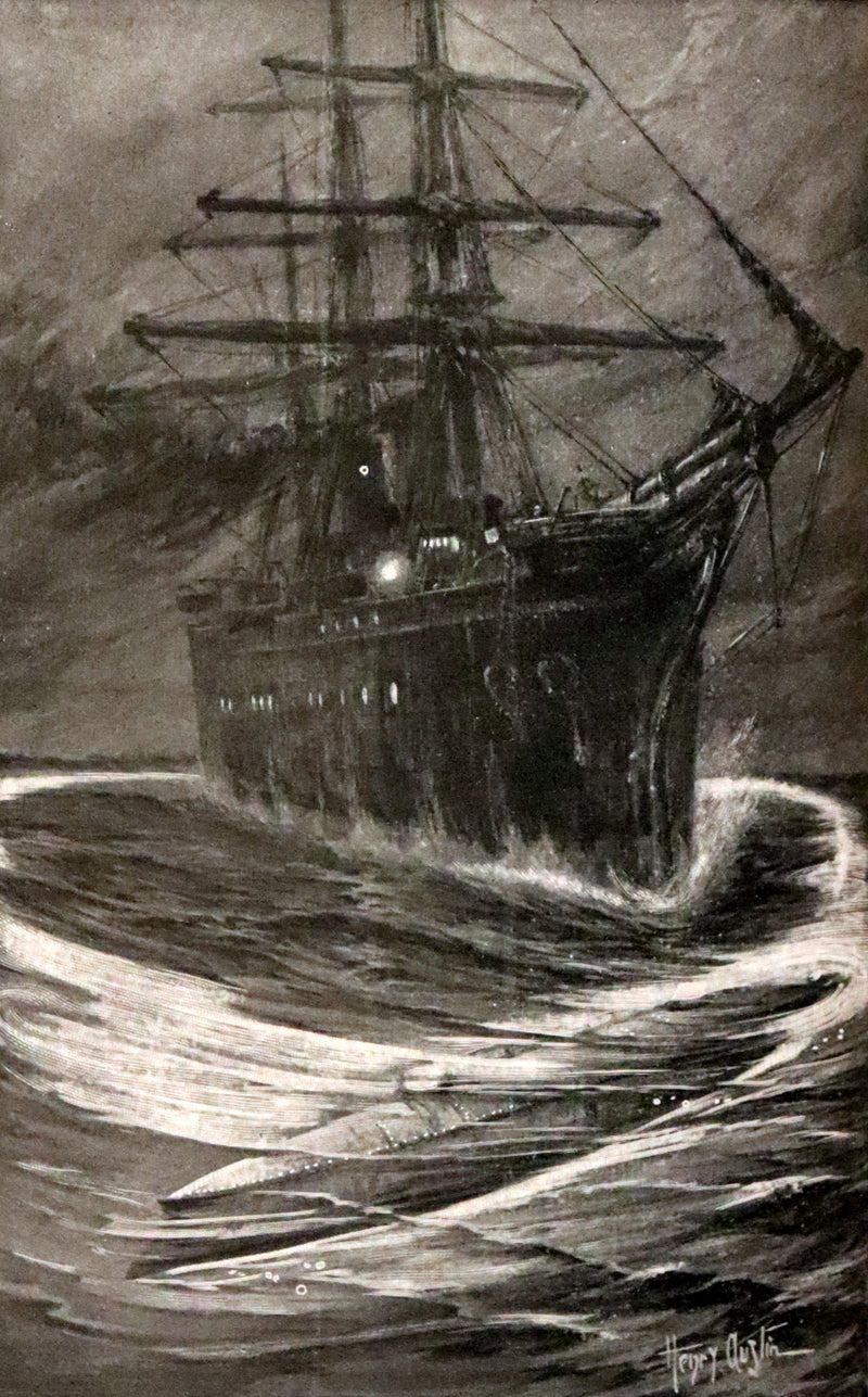 1900 Rare Book - Twenty Thousand Leagues Under the Sea by Jules Verne. Blue variant.