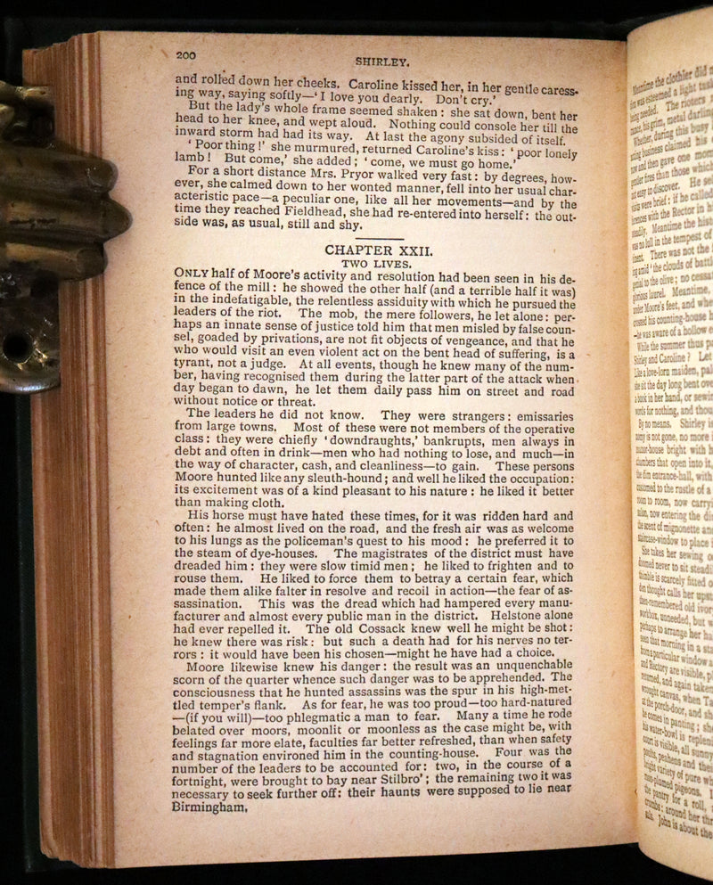 1890 Rare Book - Shirley, A Tale by Charlotte Brontë, under the pseudonym Currer Bell.