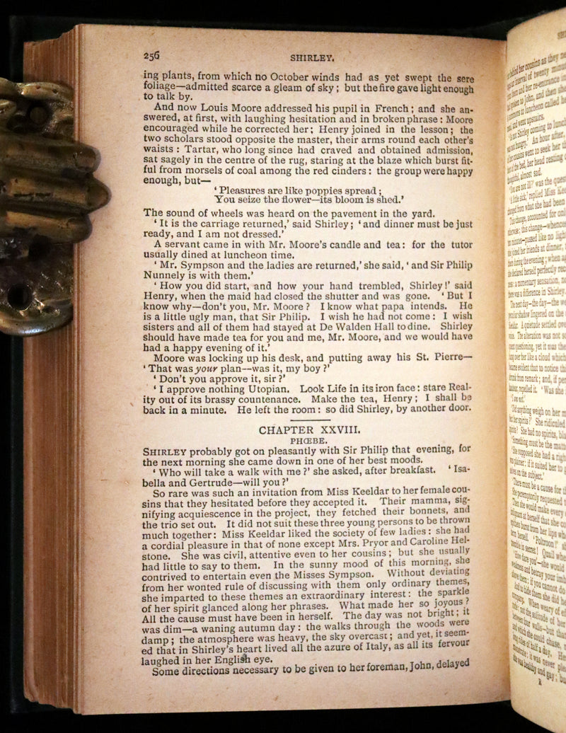 1890 Rare Book - Shirley, A Tale by Charlotte Brontë, under the pseudonym Currer Bell.