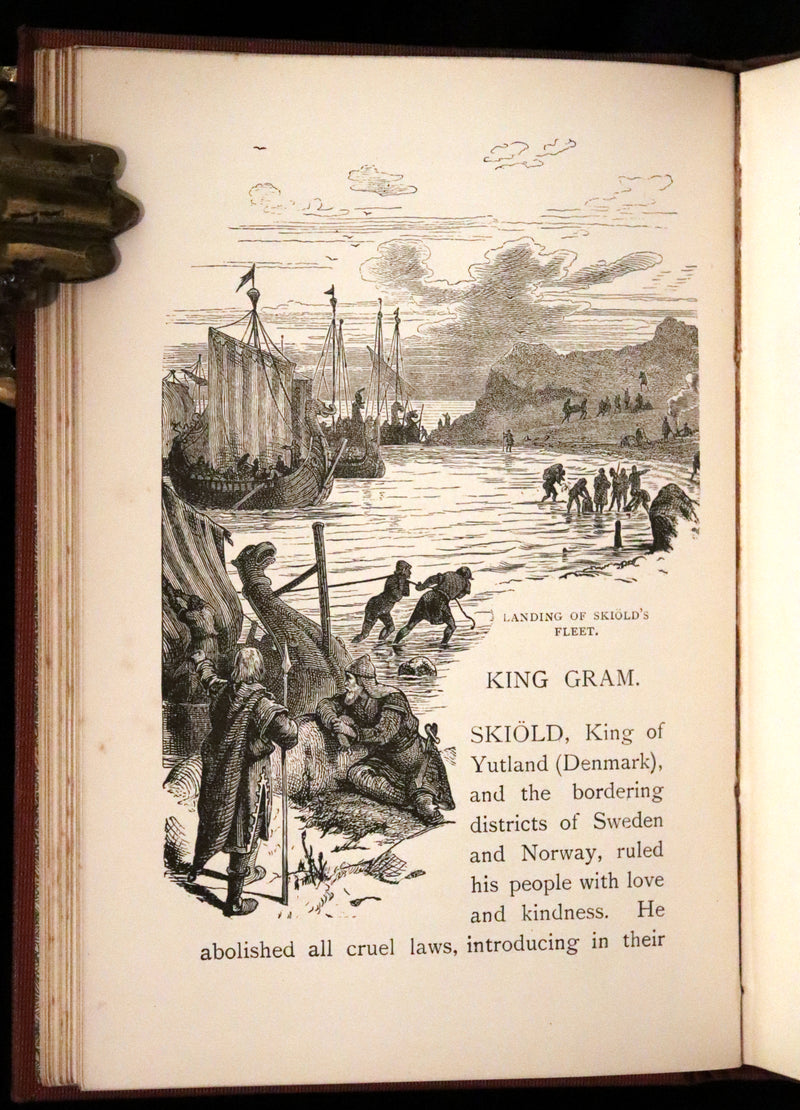 1895 Scarce Book - Old Norse Sagas - Aslog, Frithiof, Ingeborg, Ragnar Lodbrok, Sigurd, Wayland Smith, Hamlet, and others.