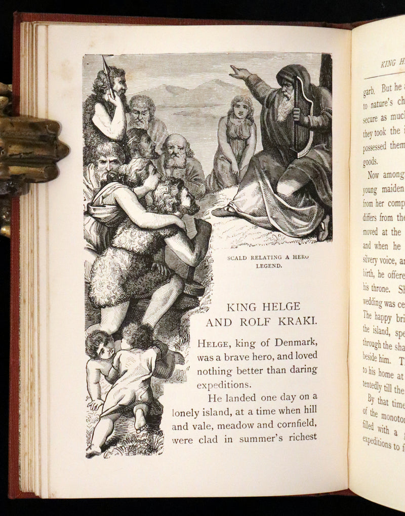 1895 Scarce Book - Old Norse Sagas - Aslog, Frithiof, Ingeborg, Ragnar Lodbrok, Sigurd, Wayland Smith, Hamlet, and others.