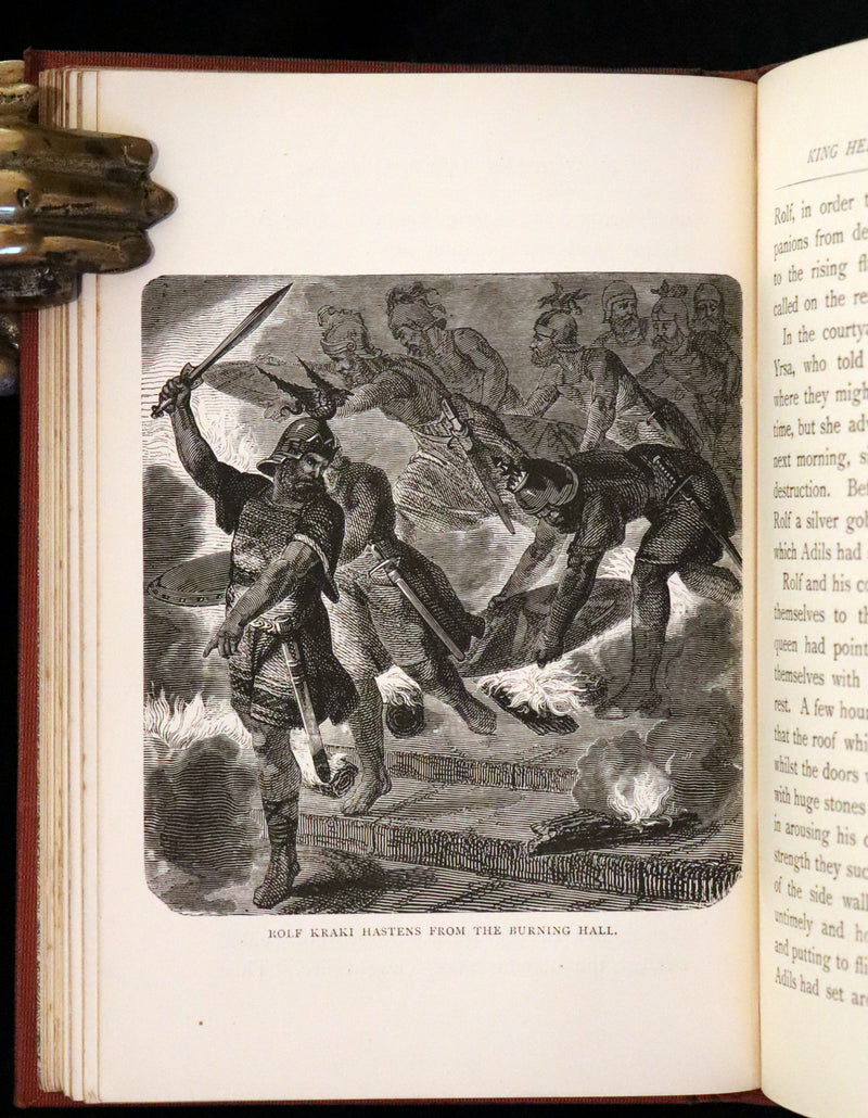 1895 Scarce Book - Old Norse Sagas - Aslog, Frithiof, Ingeborg, Ragnar Lodbrok, Sigurd, Wayland Smith, Hamlet, and others.