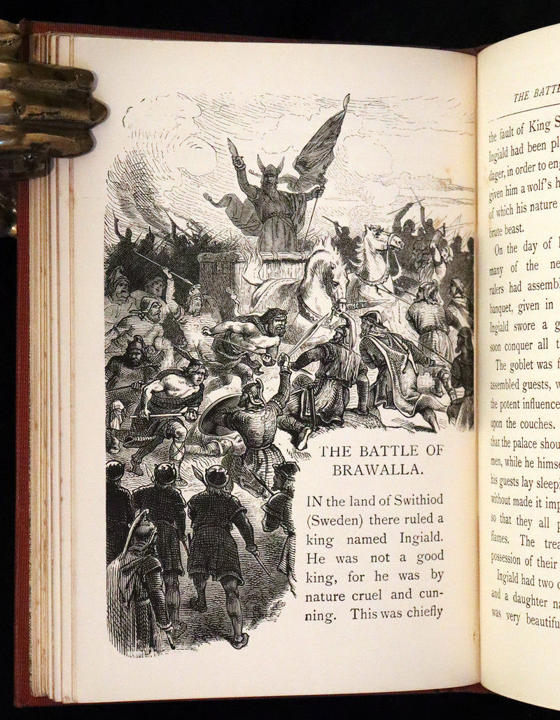 1895 Scarce Book - Old Norse Sagas - Aslog, Frithiof, Ingeborg, Ragnar Lodbrok, Sigurd, Wayland Smith, Hamlet, and others.