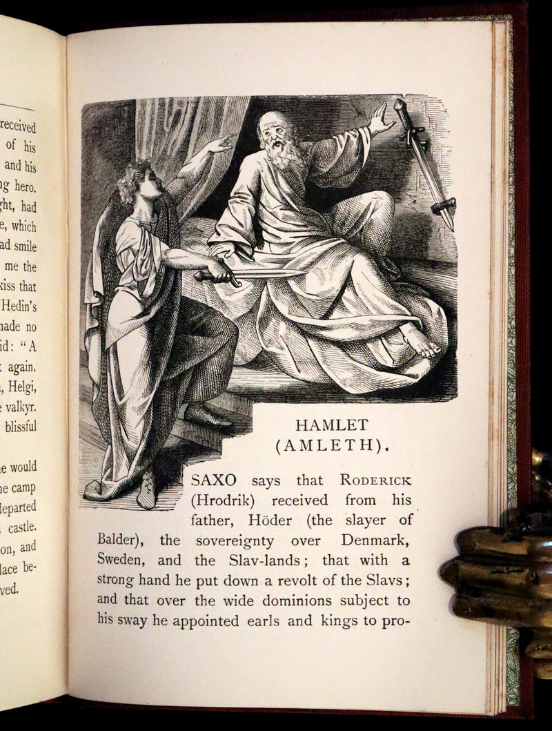 1895 Scarce Book - Old Norse Sagas - Aslog, Frithiof, Ingeborg, Ragnar Lodbrok, Sigurd, Wayland Smith, Hamlet, and others.